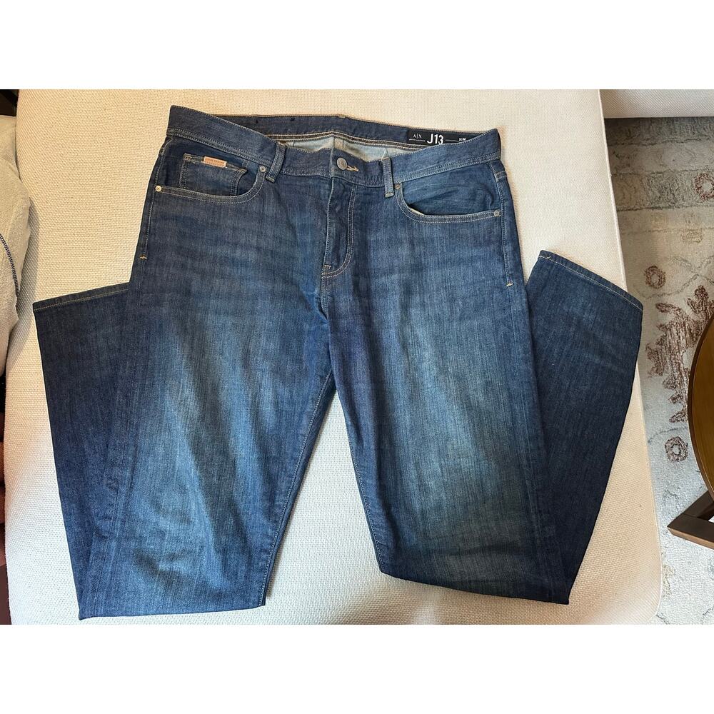 Armani Exchange J13 Slim Fit Jeans Dark Medium Wash 36x32 Casual Men’s Designer